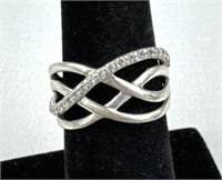 925 Sterling 4 Layer Wave Ring