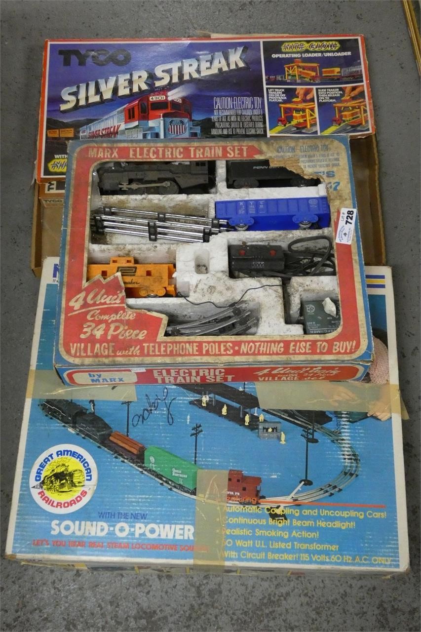 Assorted Partial Model Train Sets - NOT Complete