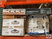 5 pcs mix items; Hampton bay track lights, grill