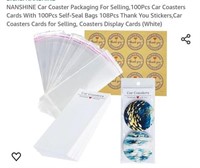 MSRP $10 100Pcs Car Coaster Wraps