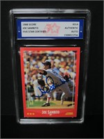 1988 SCORE JOE SAMBITO AUTOGRAPH FSG