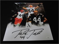 SIONE TAKITAKI SIGNED 8X10 PHOTO JSA BROWNS