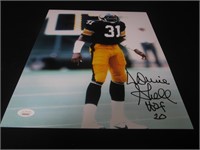 DONNIE SHELL SIGNED 11X14 PHOTO STEELERS JSA