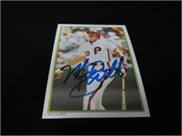 1986 TOPPS MIKE SCHMIDT AUTOGRAPH COA