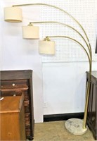 Brass Triple Swing Arm Floor lamp