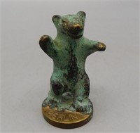 Bronze Dancing Berlin Bear 2"