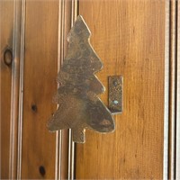 Metal Pine Tree Swag Curtain Holders or Décor