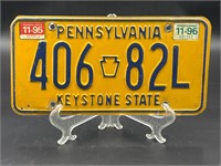 Pennsylvania keystone state license tag plate