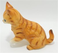 * Vintage Lefton Ginger Cat Figurine - 4 ¾” tall