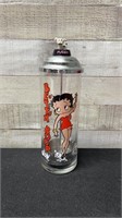 Betty Boop And Pudgy Straw Holder 11.5" High
