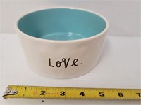 Rae Dunn "Love" pet dish