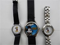 (3) MICKEY MOUSE WATCH LOT