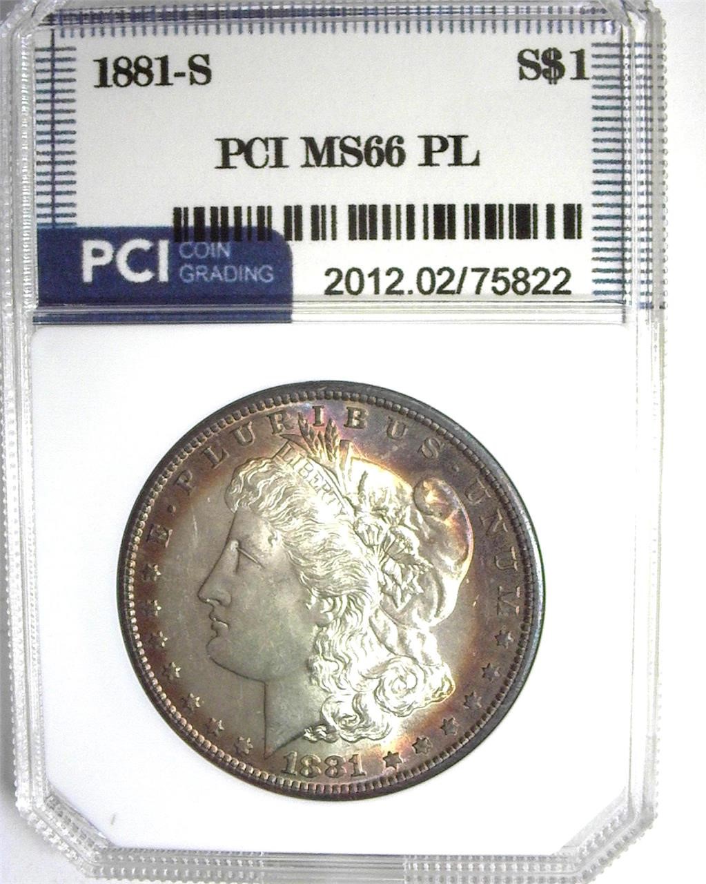 1881-S Morgan MS66 PL LISTS $650