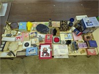 Table lot of household items - see pics