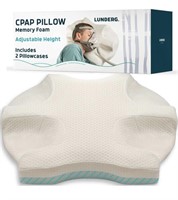 Lunderg CPAP Pillow for Side Sleepers - Includes