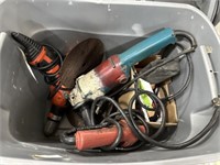 Box Lot of Electrical Tools