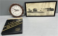 Fallsway Spring Advertising Clock, Old Photo