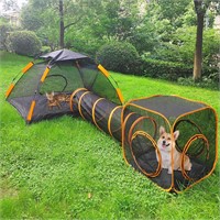 3-in-1 Cat Enclosure: Tent  Tunnel