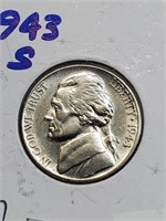 BU Silver 1943-S Jefferson Nickel