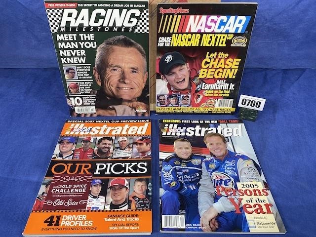 NASCAR Magazines Qty 4: 2004, 2005, 2007