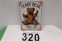 Teddy Bear Toy Co Sign  14" X 10"