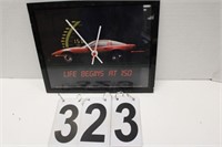 Corvette Clock Dated 1986 9" X 11"