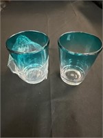 2 pc Glass Set indoor/outdoor