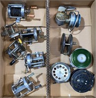 COLL. OF VARIOUS VINTAGE FISHING REELS