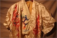 Vintage Embroidered Kimono and Scarf