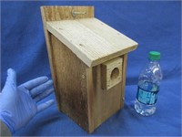 wooden birdhouse - 12in tall