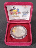 Disney 1 Troy Oz. .999 Fine Silver Happy Coin