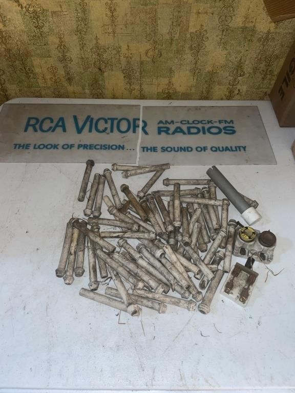 Porcelain insulators, switch,  fuse, RCA Victor