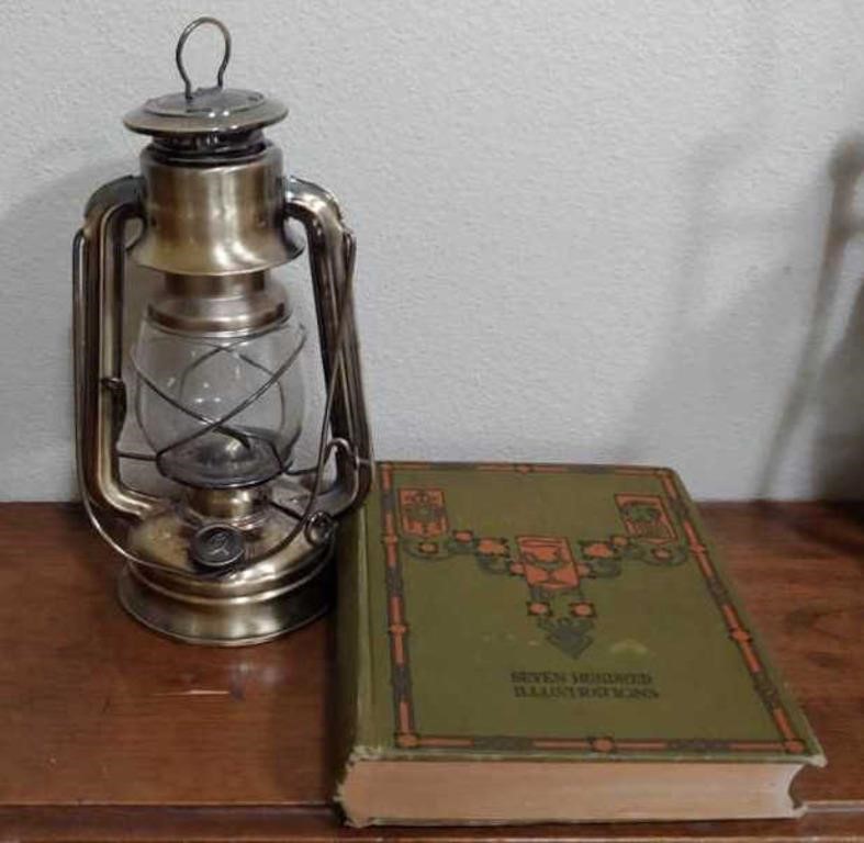 Dietz Lantern & Vintage Book