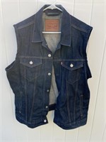 Levi Strauss & Co. Navy Blue Denim Vest