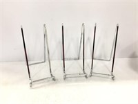 3 pack Plate holders easel display stand