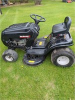 Yard Machines 38" ride on lawn mower tested