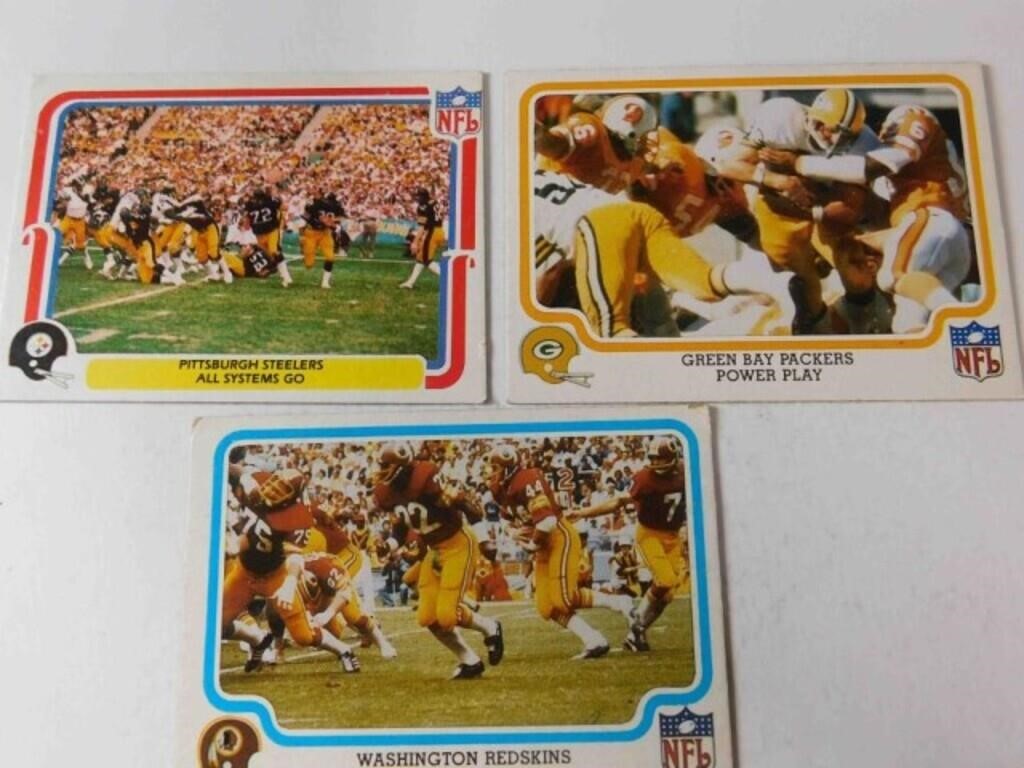 FLEER TEAM CARDS STEELERS/PACKERS/REDSKINS