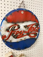 3-D Pepsi-Cola sign all handmade metal