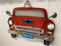 55 Chevy front end sign in 3-D all handmade metal