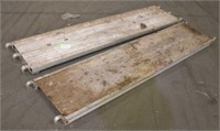 (2) Aluminum Scaffold Planks Approx 81"