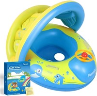 Peradix Baby Float Toddler Pool Float with Canopy