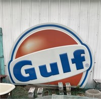 PLASTIC GULF SIGN