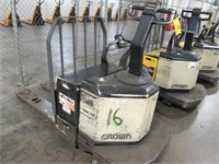 Crown 6000 lb "Rider Type" Electric Pallet Truck