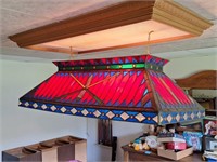 Custom Stained-Glass Pool Table Light