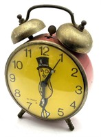 Vtg. Mr. Peanut Wind-Up Alarm Clock *Robert Shaw