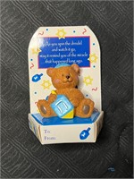 Russ Judaica Treasures Bear  w/Dreidel