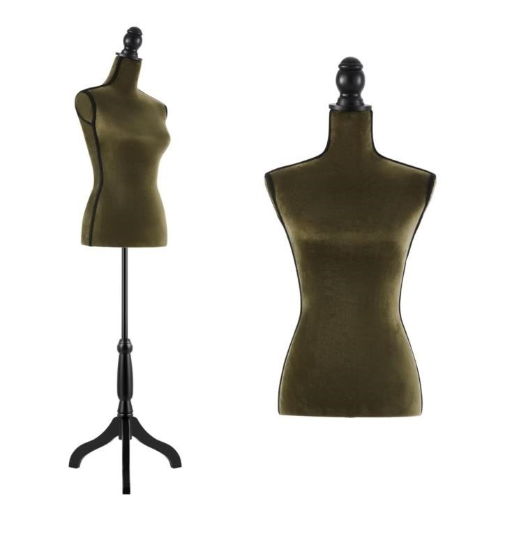 Green Dress Form Female Mannequin Torso, Height