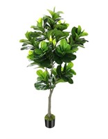 Faux Fiddle Leaf Fig Tree - 5ft Artificial Ficus