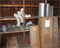 Assorted Galvanized Duct Fittings & Pipe