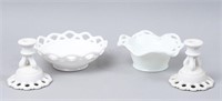 Imperial & Westmoreland Milk Glass Table Articles